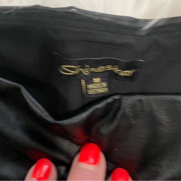 🔥Shinestar Faux🔥Leather Leggings Sz M - Picture 5 of 6